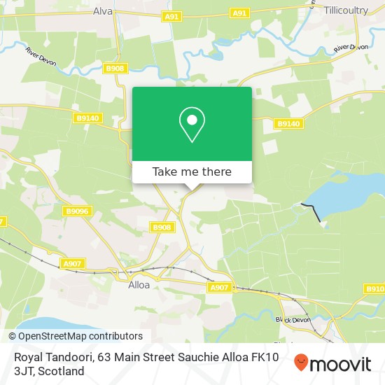 Royal Tandoori, 63 Main Street Sauchie Alloa FK10 3JT map