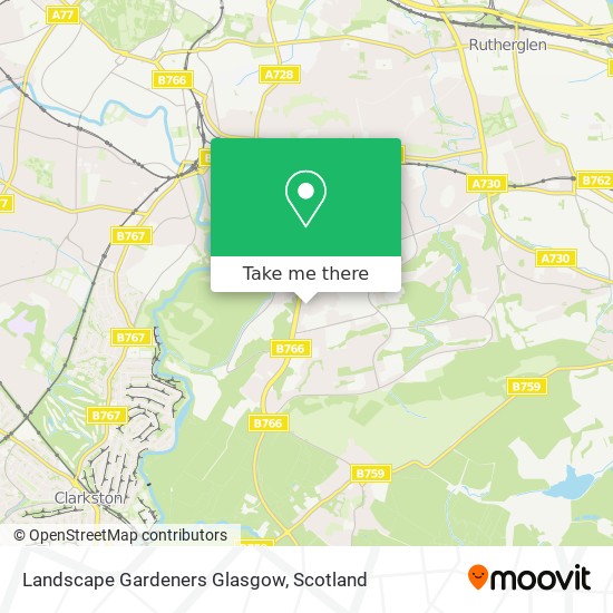 Landscape Gardeners Glasgow map