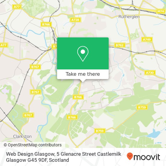 Web Design Glasgow, 5 Glenacre Street Castlemilk Glasgow G45 9DF map