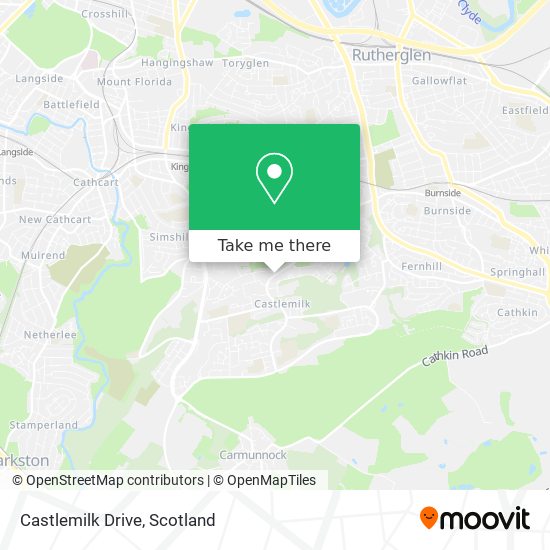 Castlemilk Drive map