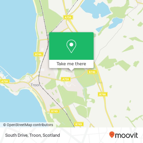 South Drive, Troon map
