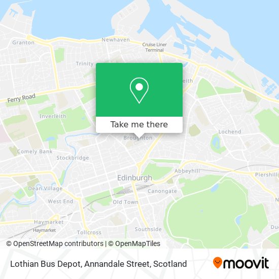 Lothian Bus Depot, Annandale Street map