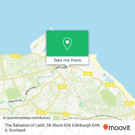 The Salvation of Leith, 58 Shore Eh6 Edinburgh EH6 6 map