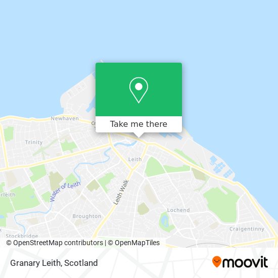 Granary Leith map