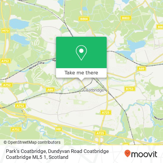 Park's Coatbridge, Dundyvan Road Coatbridge Coatbridge ML5 1 map