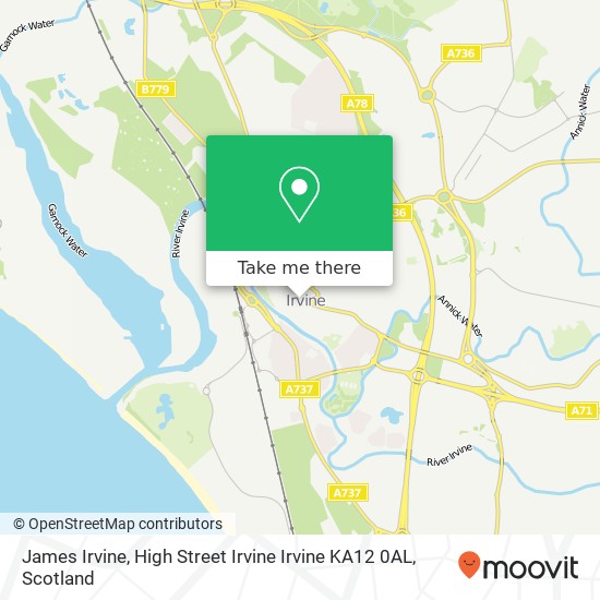 James Irvine, High Street Irvine Irvine KA12 0AL map