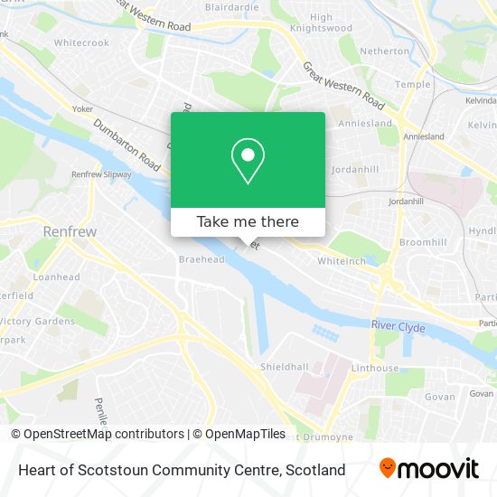 Heart of Scotstoun Community Centre map