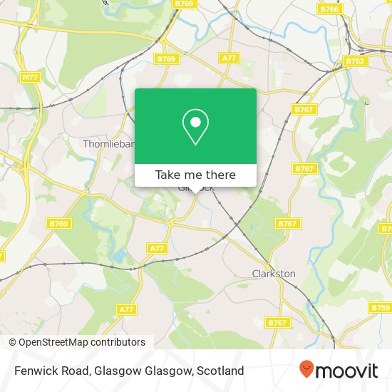 Fenwick Road, Glasgow Glasgow map