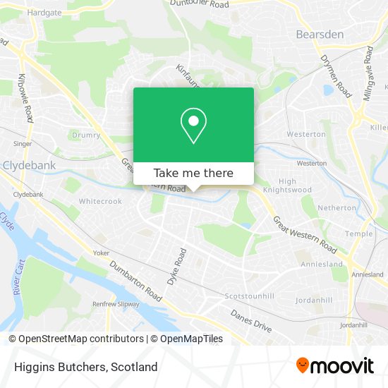 Higgins Butchers map