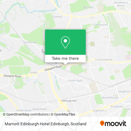Marriott Edinburgh Hotel Edinburgh map