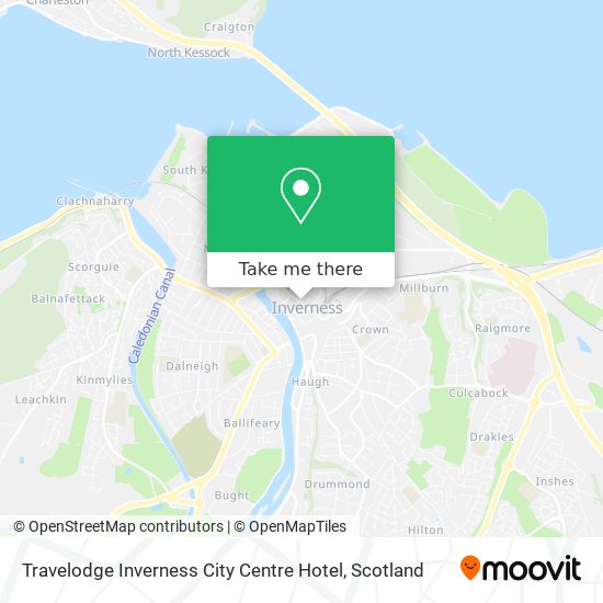 Travelodge Inverness City Centre Hotel map