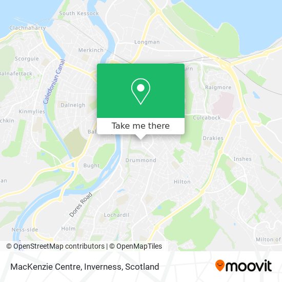 MacKenzie Centre, Inverness map