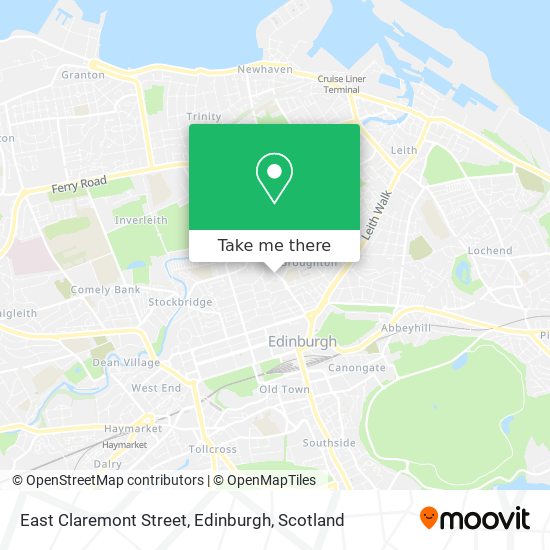East Claremont Street, Edinburgh map