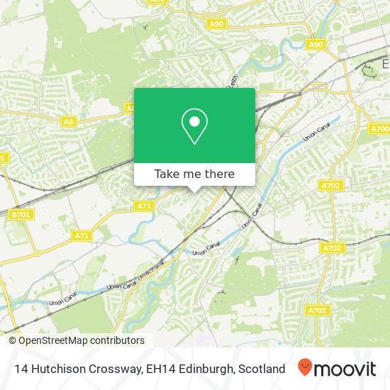 14 Hutchison Crossway, EH14 Edinburgh map