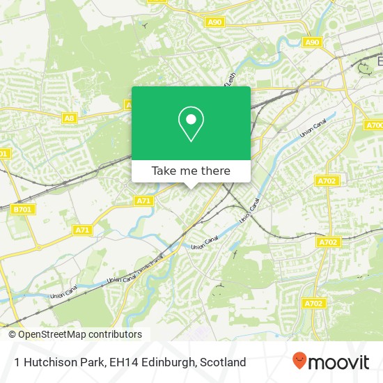 1 Hutchison Park, EH14 Edinburgh map