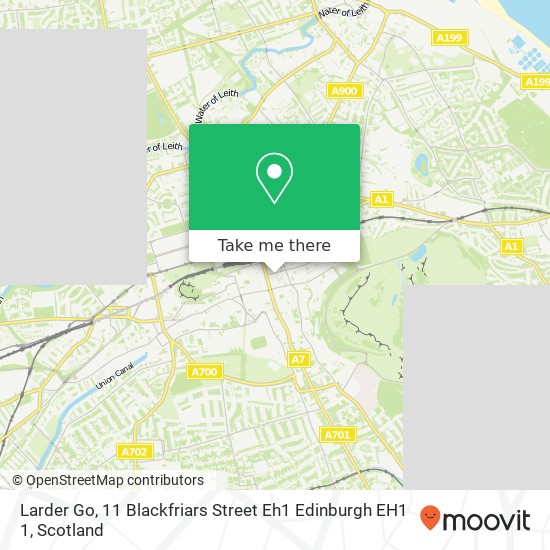 Larder Go, 11 Blackfriars Street Eh1 Edinburgh EH1 1 map