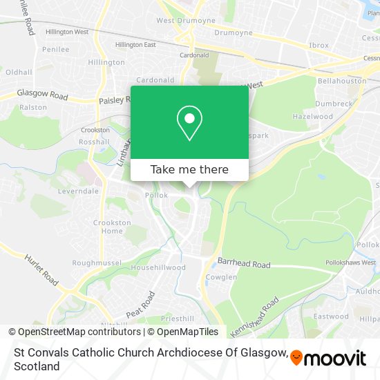 St Convals Catholic Church Archdiocese Of Glasgow map