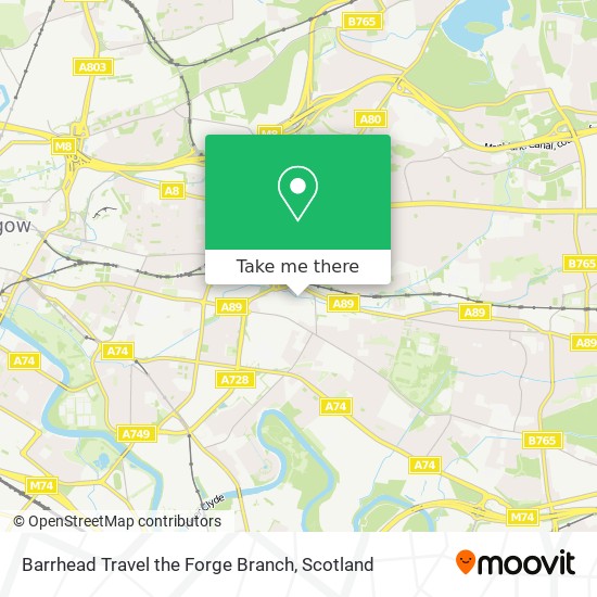 Barrhead Travel the Forge Branch map