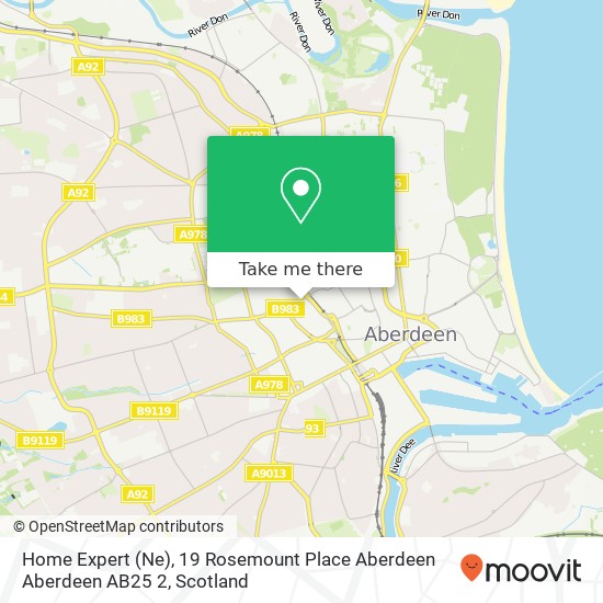 Home Expert (Ne), 19 Rosemount Place Aberdeen Aberdeen AB25 2 map