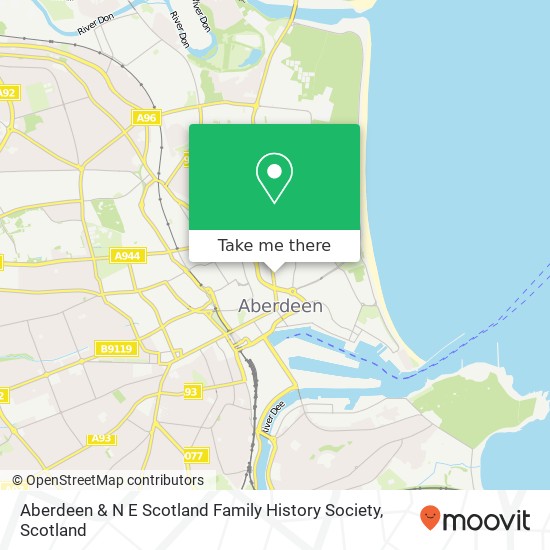 Aberdeen & N E Scotland Family History Society map