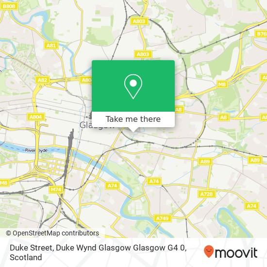 Duke Street, Duke Wynd Glasgow Glasgow G4 0 map