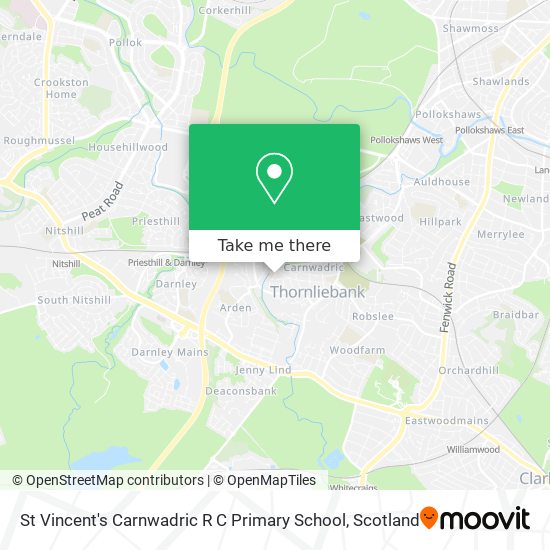 St Vincent's Carnwadric R C Primary School map