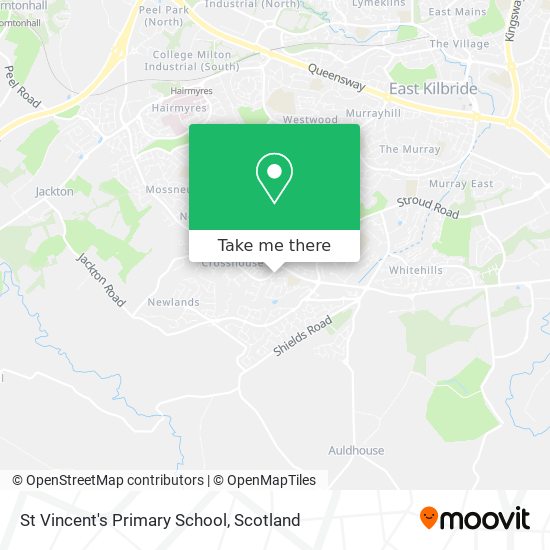 St Vincent's Primary School map