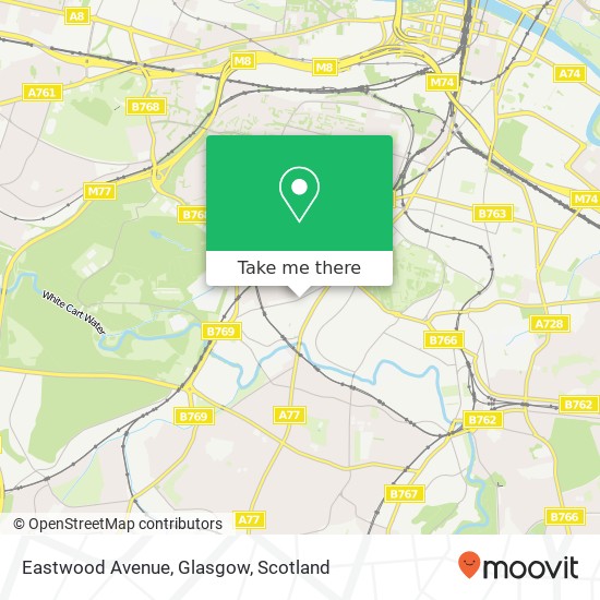Eastwood Avenue, Glasgow map