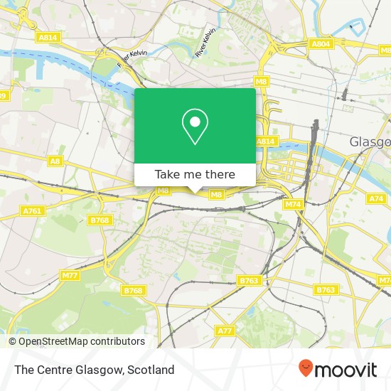 The Centre Glasgow map
