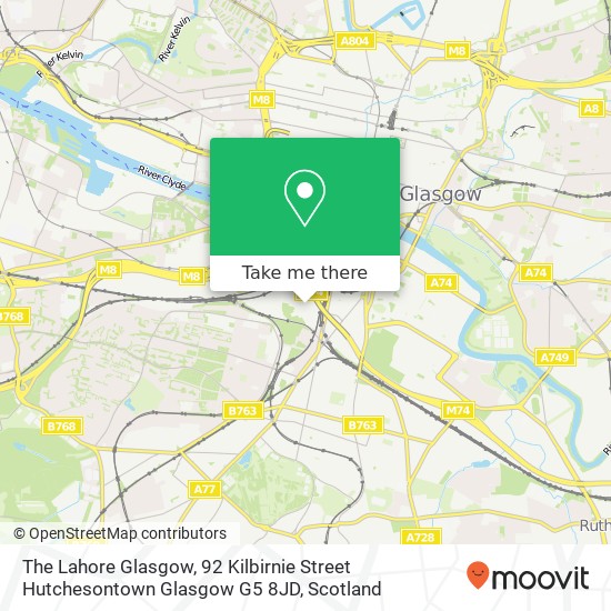 The Lahore Glasgow, 92 Kilbirnie Street Hutchesontown Glasgow G5 8JD map