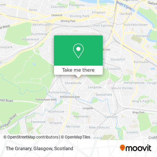 The Granary, Glasgow map