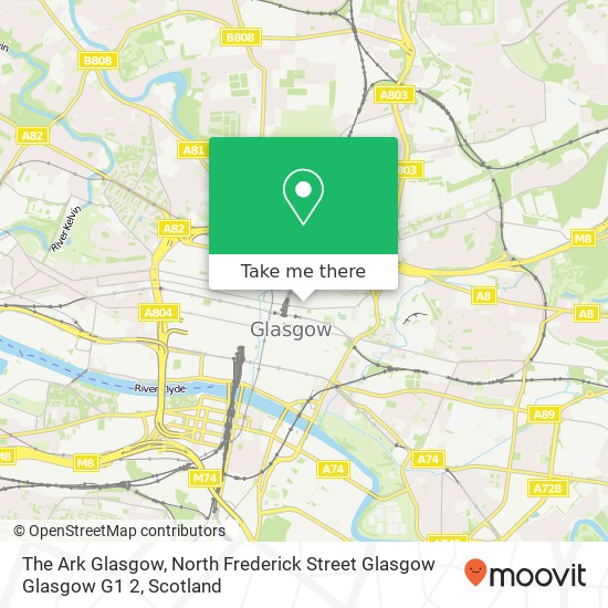 The Ark Glasgow, North Frederick Street Glasgow Glasgow G1 2 map