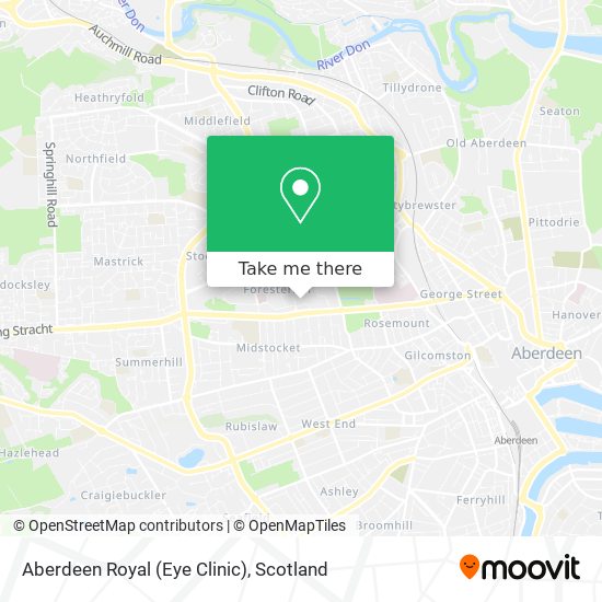 Aberdeen Royal (Eye Clinic) map