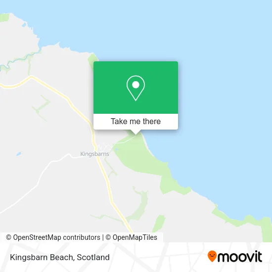 Kingsbarn Beach map
