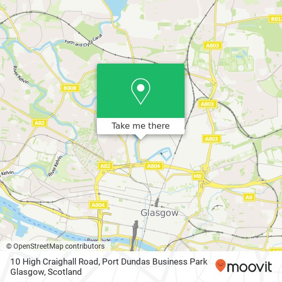10 High Craighall Road, Port Dundas Business Park Glasgow map