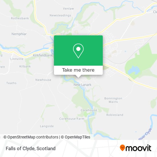 Falls of Clyde map