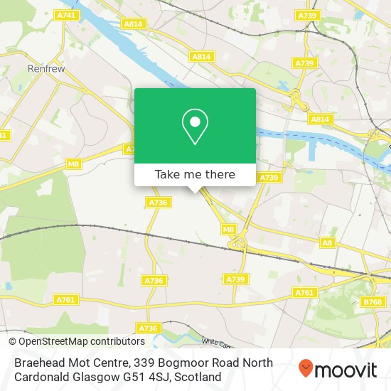 Braehead Mot Centre, 339 Bogmoor Road North Cardonald Glasgow G51 4SJ map