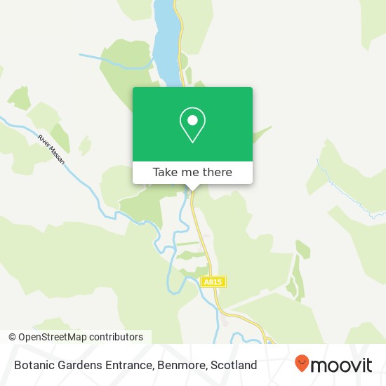 Botanic Gardens Entrance, Benmore map