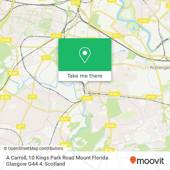 A Carroll, 10 Kings Park Road Mount Florida Glasgow G44 4 map
