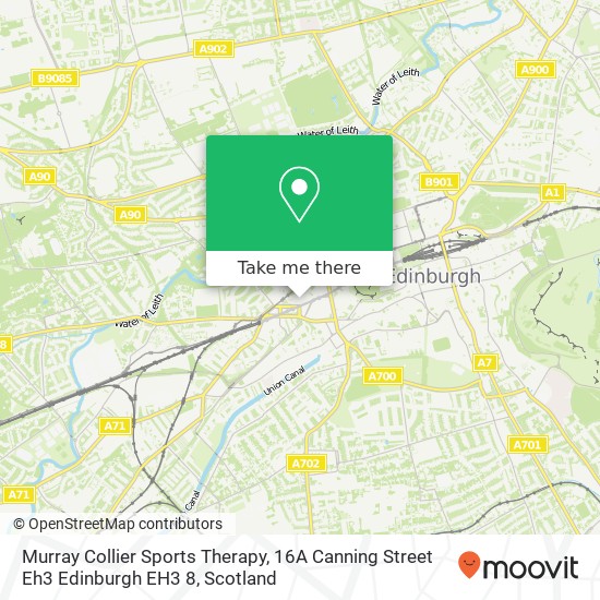 Murray Collier Sports Therapy, 16A Canning Street Eh3 Edinburgh EH3 8 map