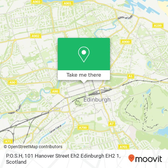 P.O.S.H, 101 Hanover Street Eh2 Edinburgh EH2 1 map