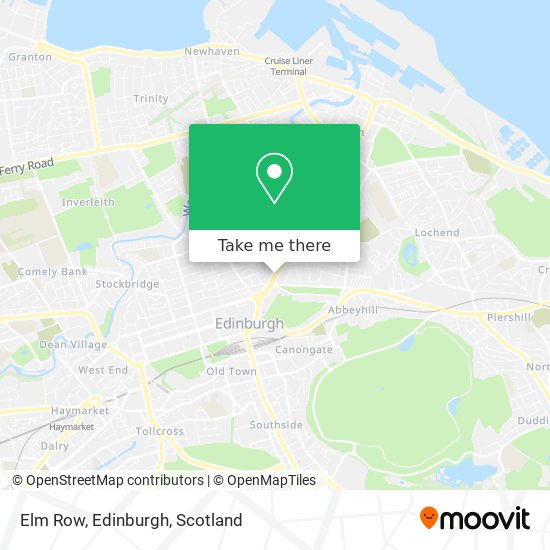 Elm Row, Edinburgh map
