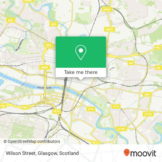 Wilson Street, Glasgow map