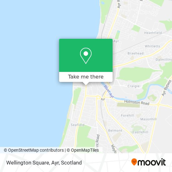 Wellington Square, Ayr map