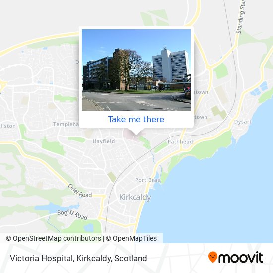 Victoria Hospital, Kirkcaldy map