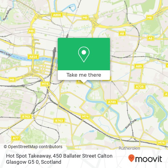 Hot Spot Takeaway, 450 Ballater Street Calton Glasgow G5 0 map