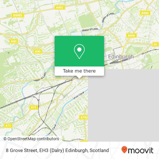 8 Grove Street, EH3 (Dalry) Edinburgh map