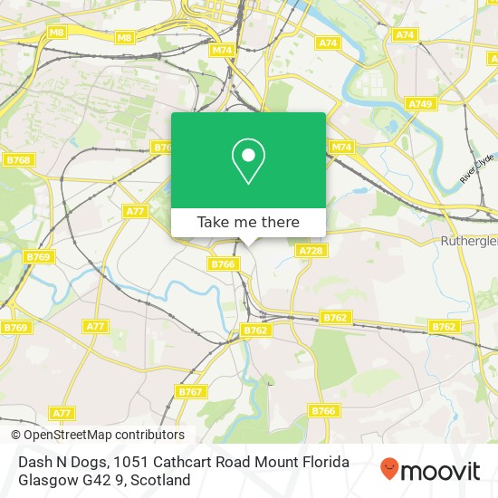 Dash N Dogs, 1051 Cathcart Road Mount Florida Glasgow G42 9 map