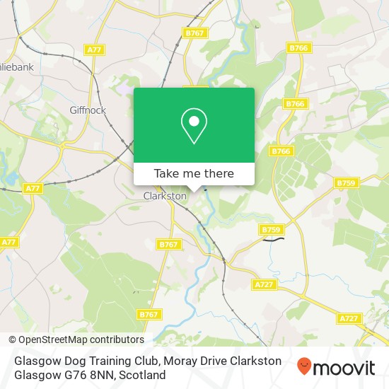Glasgow Dog Training Club, Moray Drive Clarkston Glasgow G76 8NN map