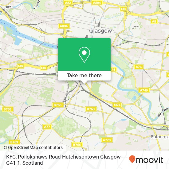 KFC, Pollokshaws Road Hutchesontown Glasgow G41 1 map